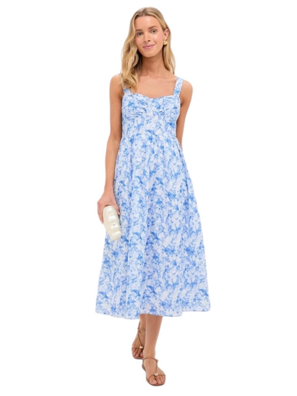 NEW Tuckernuck Annette Midi Dress. Blue. S. NWT